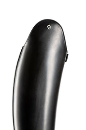 Side view of the DeNiro Bellini Wrat Black Dressage Boot on a plain background