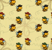Close-up view of the pattern on the Bee Haw Dreamers & Schemers Pair & A Spare Boot Socks