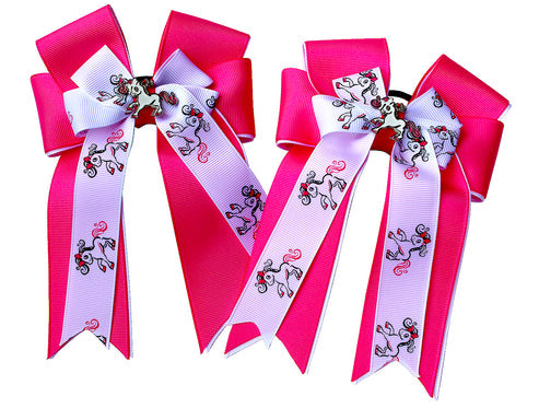 View of the Belle Belle & Bow Kids Hair Bows on a white background