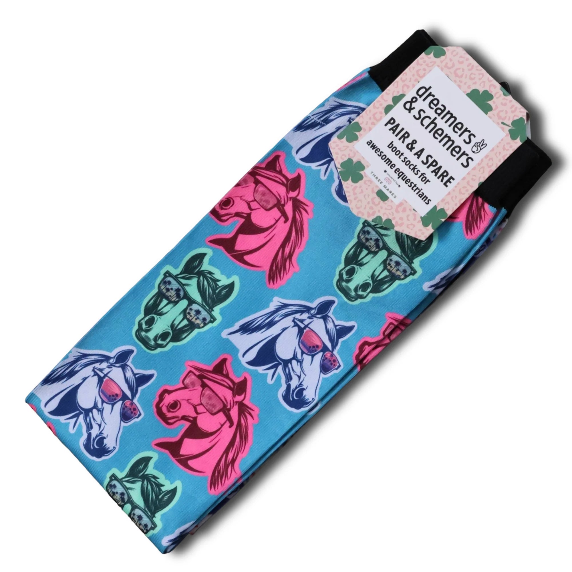 Front view of the California Dreamin' Dreamers & Schemers Pair & A Spare Boot Socks on a white background