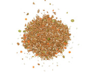 View of a pile of the Equine Elixirs Calmakazi  on a white background