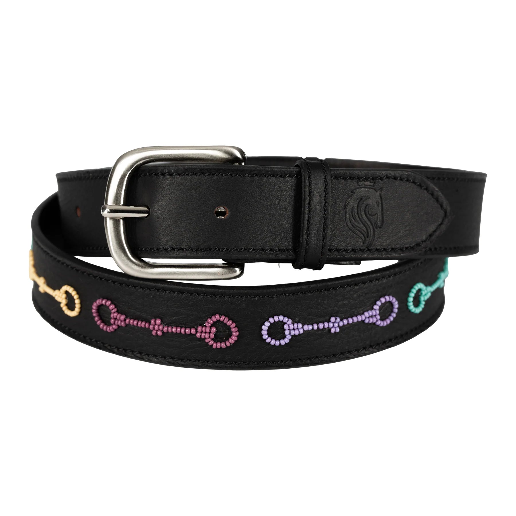 Bits Equinavia Adeline Beaded Belt on white background