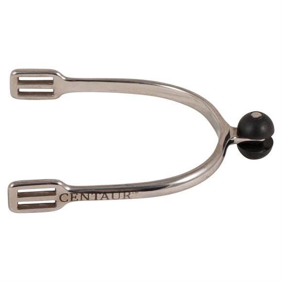 Full view of the Centaur Stainless Steel Roller Ball Spurs in the length 3/4"