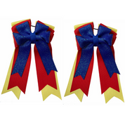 View of the Champion Belle & Bow Kids Hair Bows on a white background
