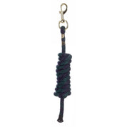 Full view of the navy and green Equinavia Stella Poly Snap Lead Rope on a white background