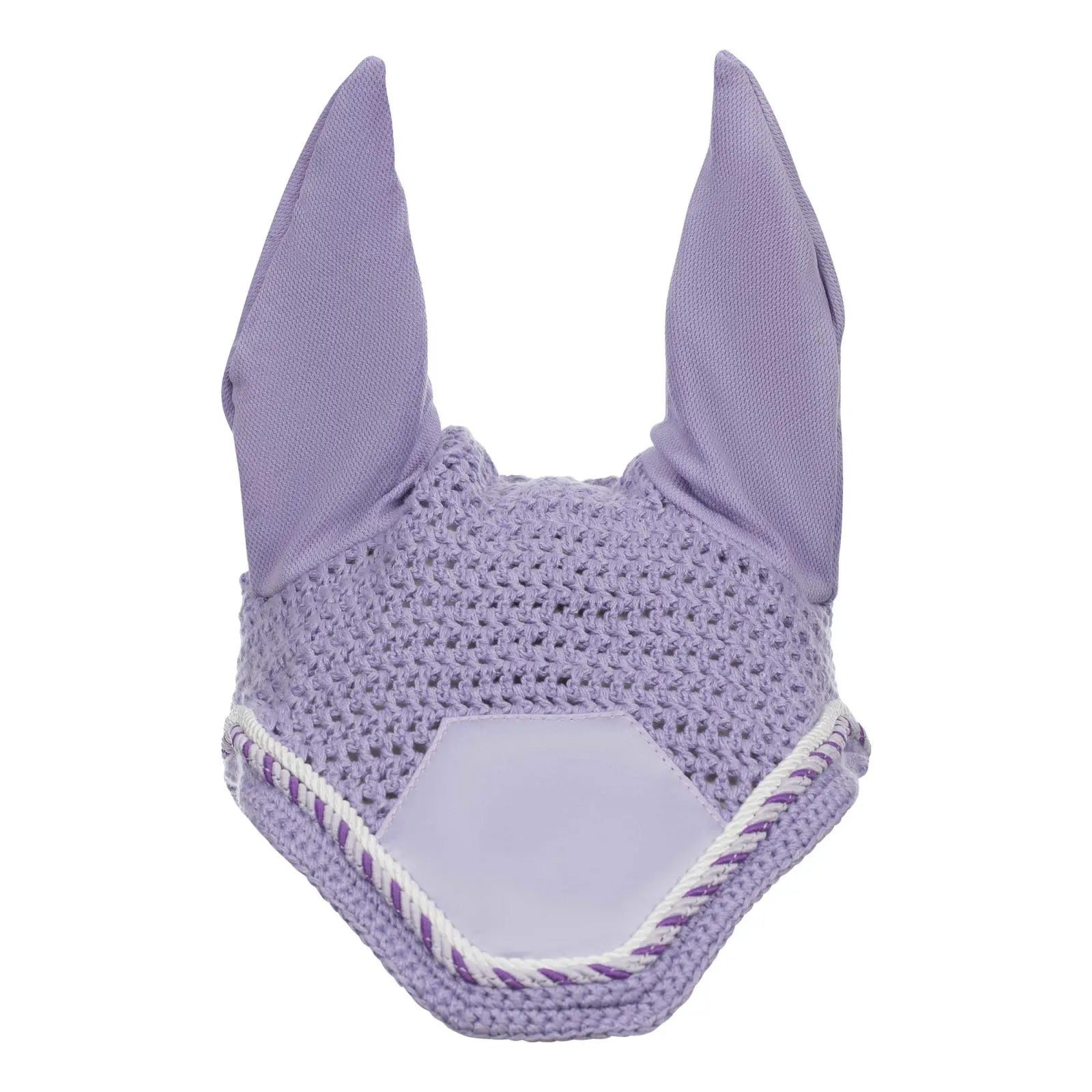 Front view of the purple Equinavia Copenhagen Ear Net on a white background
