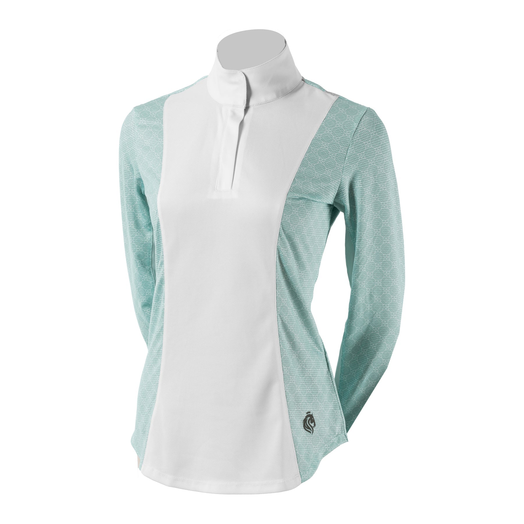 Front view of Green Sprout Equinavia Martha Long Sleeve Show Shirt on a white background