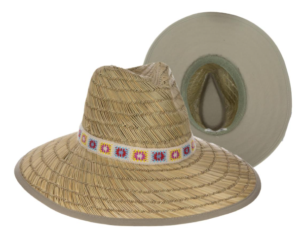 Front and underside views of the Dorfman Milano Izzi Hat on a white background