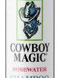 Front view of a 16 oz bottle of Cowboy Magic Rosewater Shampoo on a white background