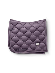 Side view of the Dark Violet Equestrian Stockholm Dressage Pad on a white background