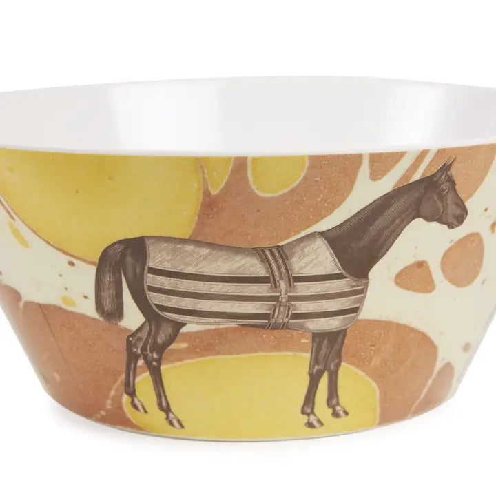View of the ThomasPaul Melamine Serving Bowl on a white background