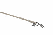 Side view of the Pale Grey Eskadron Swivel Hook Lead Rope on a white background