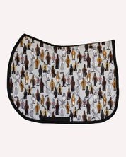Side view of the Butts Dreamers & Schemers Saddle Pad on a white background