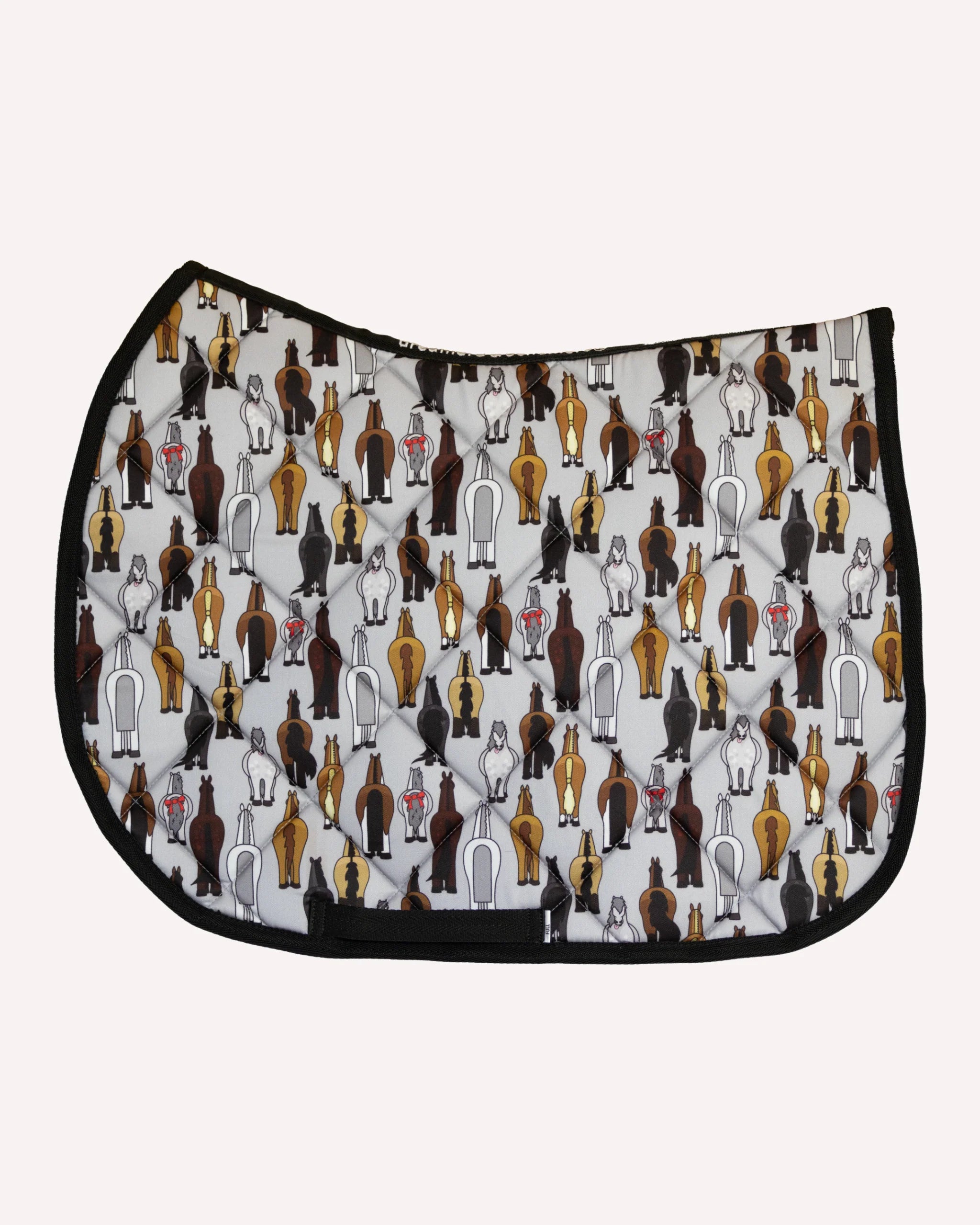 Side view of the Butts Dreamers & Schemers Saddle Pad on a white background