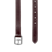 Chocolate Brown Equinavia Valkyrie Stirrup Leathers on a white background