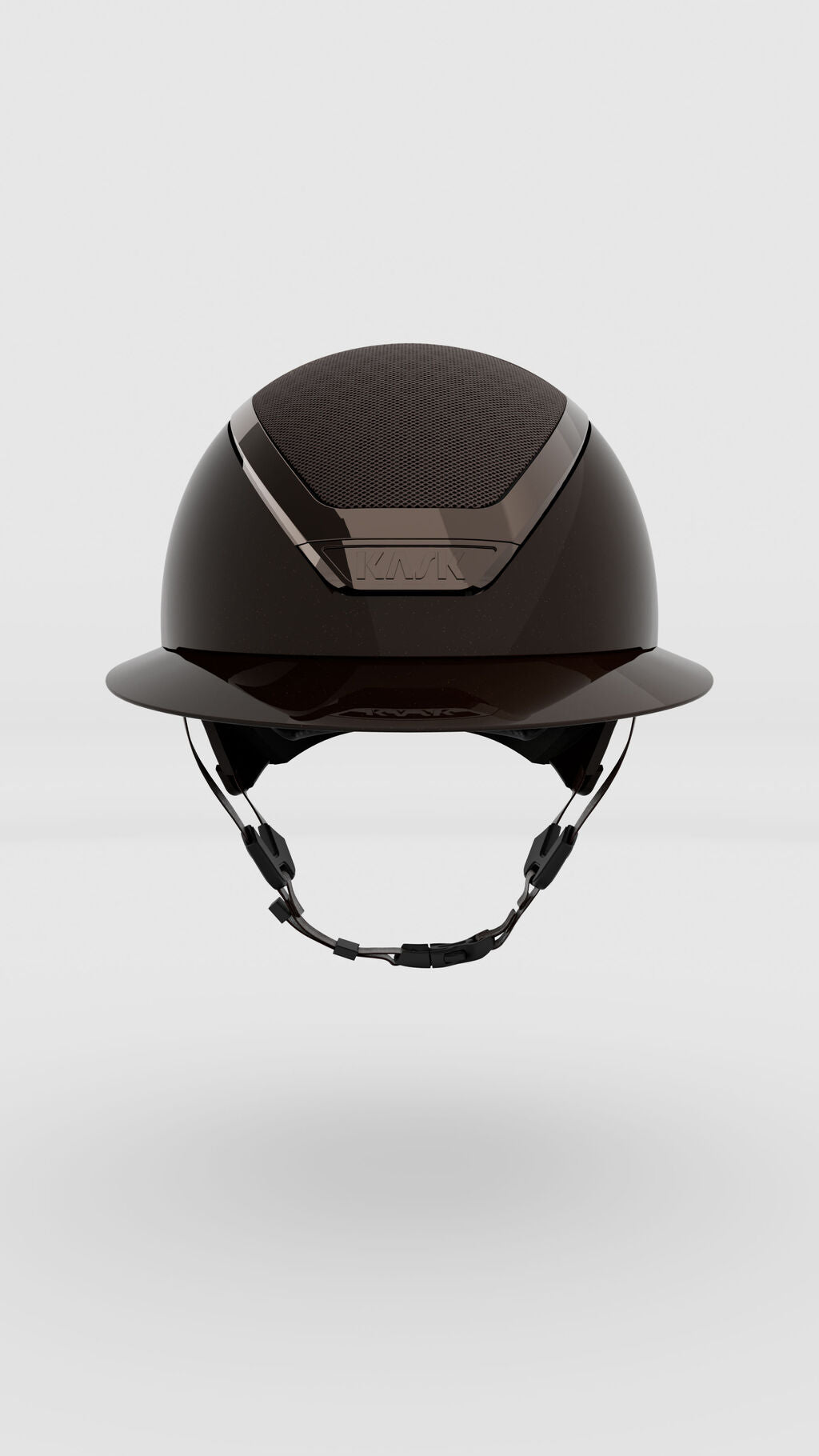 Front view of the Espresso Star Lady Pure Shine Helmet on a plain background