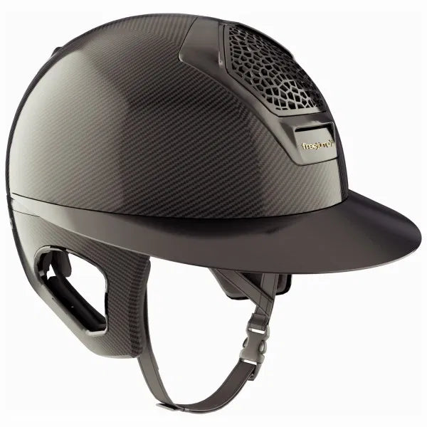 Angled front view of the Carbon Freejump Voronoi Helmet on a plain background