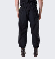 Model wearing Horseware H2O Trousers in black, back view