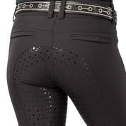 Close-up back view of the black Equinavia Victoria Full Seat Breeches
