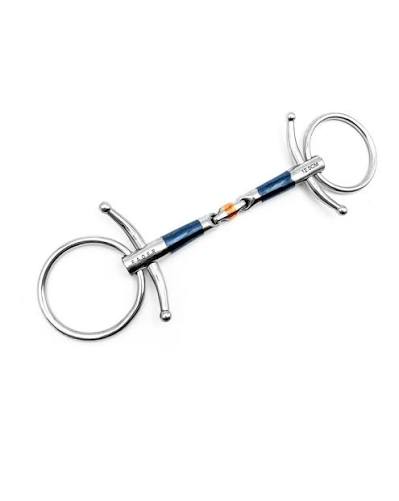 Horse bridle bit on a white background