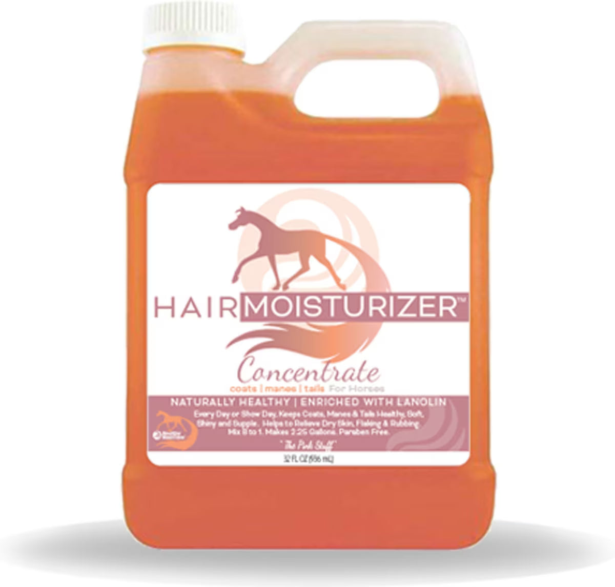 Front view of the 32 oz Healthy Hair Care Hair Moisturizer Concentrate on a white background
