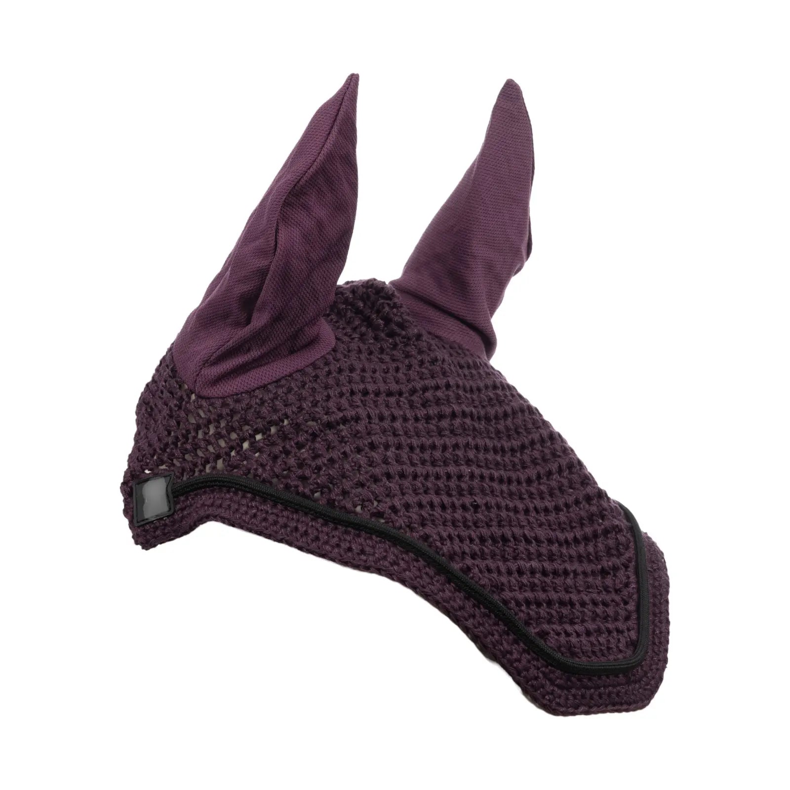 Side view of the plum Equinavia Voss Bonnet on a white background