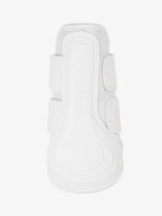 LeMieux Mesh Brushing Boot in white on white background