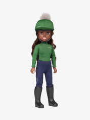 Front view of the green Maya LeMieux Toy Rider on a white background
