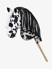 Side view of the Dakota Appaloosa LeMieux Hobby Horse on a white background