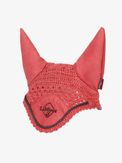 LeMieux Hobby Horse Ear Bonnet in pink on a white background