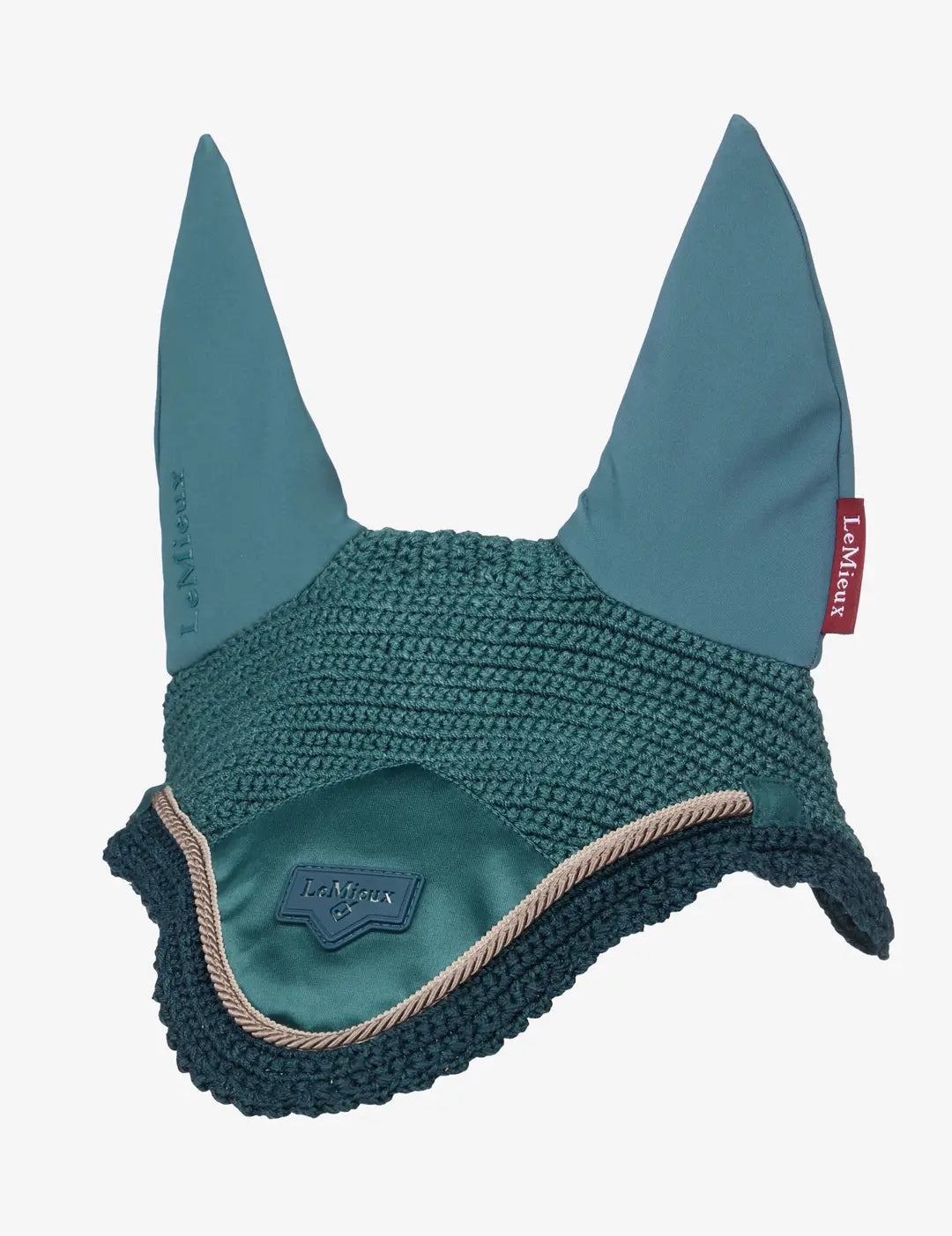LeMieux Loire Fly Hood in Jungle on a white background
