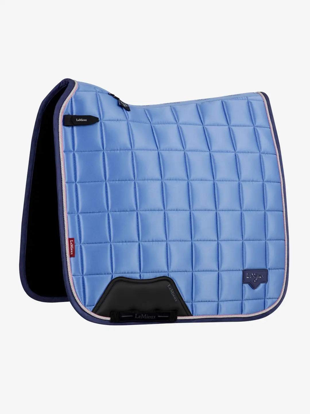 Side view of the LeMieux Loire Classic Dressage Square in the color Powder Blue