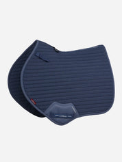 Side view of the LeMieux Air-Tek Mesh Close Contact Square in deep blue