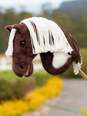 Side view of the Dazzle paint LeMieux Hobby Horse outside