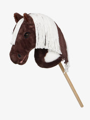 Side view of the Dazzle paint LeMieux Hobby Horse on a white background