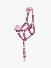 LeMieux Hobby Horse Vogue Headcollar & Leadrope in pink on a white background