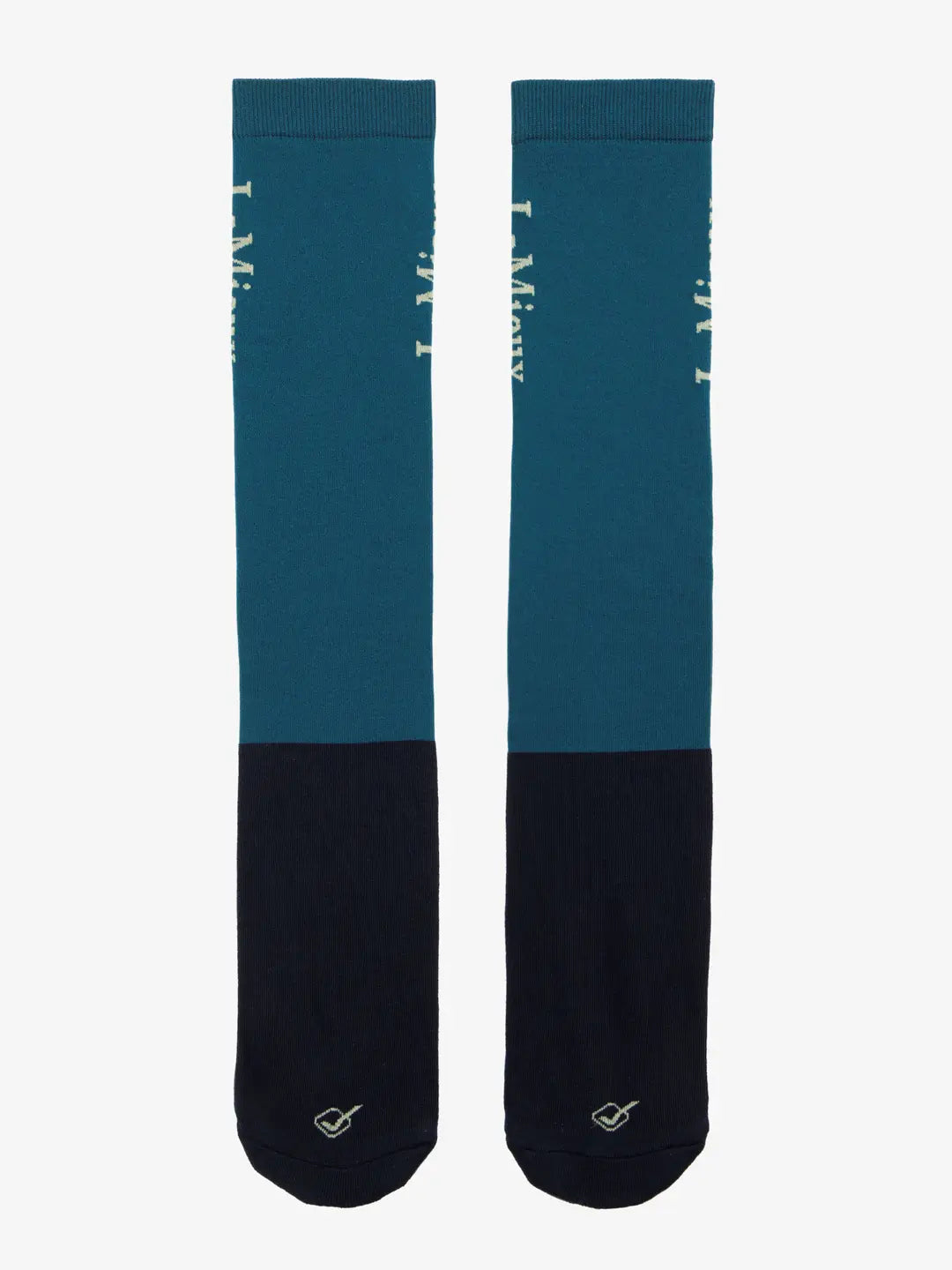 Front view of a pair of jungle LeMieux Competition Socks 2 Pack on a plain background