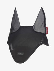 Front view of the black LeMieux Air-Tek Mesh Fly Hood on a white background
