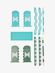 View of all the individual components of the LeMieux Toy Pony Jump Set on a white background