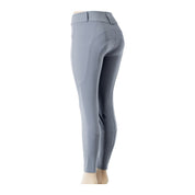 Angled back view of Dusk Blue Equinavia Birgit Summer Full Seat Breeches on a white background