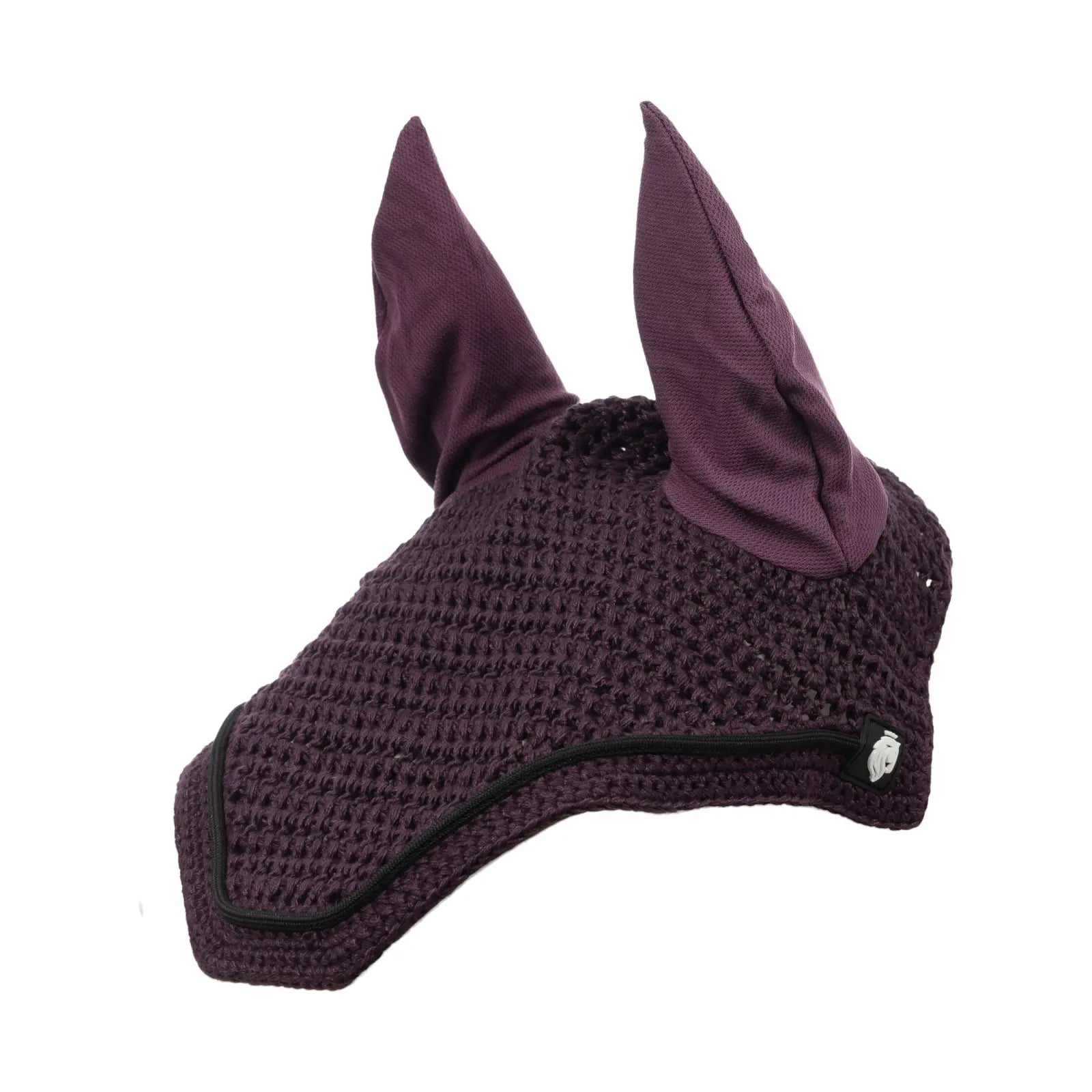 Side view of the plum Equinavia Voss Bonnet on a white background