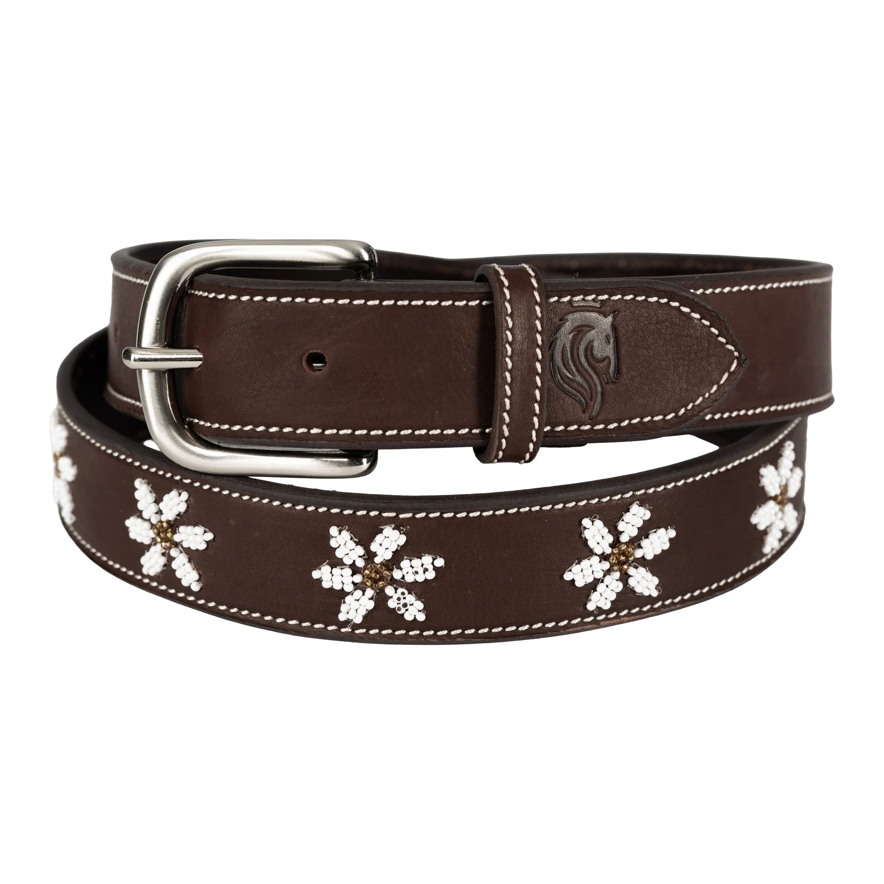 Flowers Equinavia Adeline Beaded Belt on white background