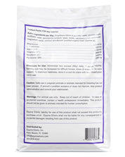 Back view of the large bag of Equine Elixirs Calmakazi on a white background