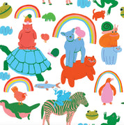 Close-up view of the Magical Animals pattern on the Dreamers & Schemers Pair & A Spare Boot Socks