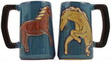 Mara Stoneware Horses Stein