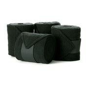 View of a set of 4 green Equinavia Luna Polo Wraps on a white background