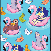 View of the pattern on the Pool & Chill Dreamers & Schemers Pair & A Spare Boot Socks