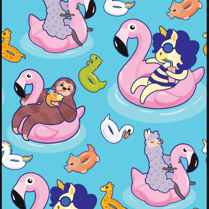 View of the pattern on the Pool & Chill Dreamers & Schemers Pair & A Spare Boot Socks