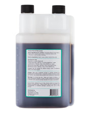 Back view of a 30 oz bottle of Equine Elixirs Positude on a white background