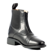 Angled front view of the Equinavia Tilda Kids Synthetic Zip Paddock Boots on a white background